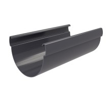 Желоб Дизайн 135 ПВХ Grand Line 3м Графит (RAL 7024)